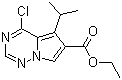 4-氯-5-(1-甲基乙基)-吡咯并[2,1-f][1,2,4]噻嗪-6-羧酸乙酯结构式_658084-80-1结构式