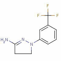 4,5-二氢-1-[3-(三氟甲基)苯基]-1H-吡唑-3-胺结构式_66000-40-6结构式