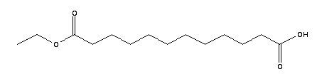 十二烷二酸单乙酯结构式_66003-63-2结构式