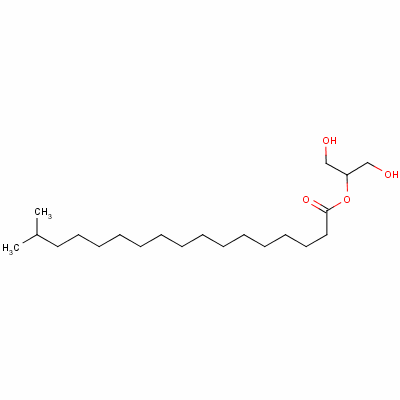 甘油单异硬脂酸盐结构式_66085-00-5结构式
