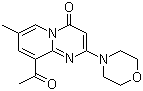 9-乙酰基-7-甲基-2-吗啉-4H-吡啶并[1,2-a]嘧啶-4-酮结构式_663619-91-8结构式