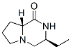 (3S-顺式)-(9CI)-3-乙基六氢吡咯并[1,2-a]吡嗪-1(2H)-酮结构式_66381-17-7结构式