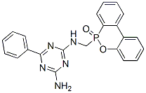 N-[(10-氧代-9,10-二氢-9-氧杂-10-磷杂菲-10-基)甲基]-6-苯基-1,3,5-三嗪-2,4-二胺结构式_66560-05-2结构式