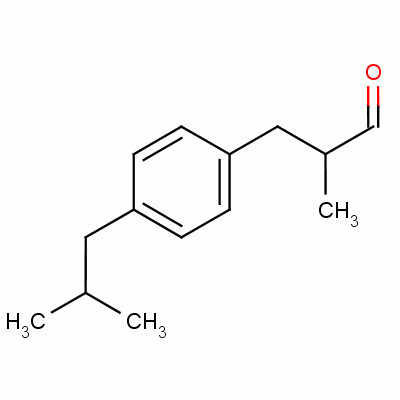 p-异丁基-alpha-甲基氢肉桂醛结构式_6658-48-6结构式