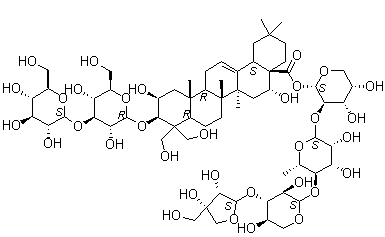 桔梗皂苷D2结构式_66663-90-9结构式