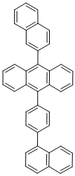 9-(2-萘)-10-[4-(1-萘)苯基]-蒽结构式_667940-34-3结构式