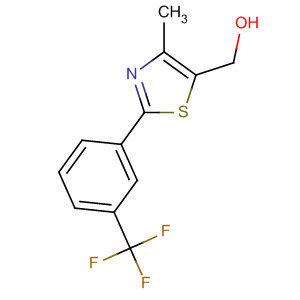 {4-甲基-2-[3-(三氟甲基)苯基]-1,3-噻唑-5-基}甲醇结构式_668477-94-9结构式