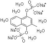 六水甲萘氢醌二磷酸酯钠结构式_6700-42-1结构式