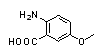 2-氨基-5-甲氧基苯甲酸结构式_6705-03-9结构式