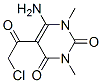 6-氨基-5-(2-氯-乙酰基)-1,3-二甲基-1H-嘧啶-2,4-二酮结构式_67130-66-9结构式
