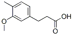 3-(3-甲氧基-4-甲基苯基)丙酸结构式_67199-60-4结构式