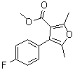 4-(4-氟苯基)-2,5-二甲基-3-呋喃羧酸甲酯结构式_672930-43-7结构式