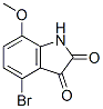4-溴-7-甲氧基-1H-吲哚-2,3-二酮结构式_67303-38-2结构式