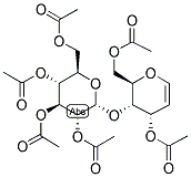 [(2R,3S,4R)-4-乙酰氧基-3-[(2R,3R,4S,5R,6R)-3,4,5-三乙酰氧基-6-(乙酰氧基甲基)四氢吡喃-2-基]氧基-3,4-二氢-2H-吡喃-2-基]甲基乙酸酯结构式_67314-34-5结构式