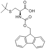 Fmoc-S-叔丁基-L-半胱氨酸结构式_67436-13-9结构式