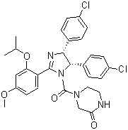 Nutlin-3b((+)-Nutlin-3)结构式_675576-97-3结构式