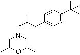 顺-4-叔丁基苯基(-2-甲基丙基)-2,6-二甲基吗啉结构式_67564-91-4结构式