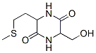 (9ci)-3-(羟基甲基)-6-[2-(甲基硫代)乙基]-2,5-哌嗪二酮结构式_677021-07-7结构式