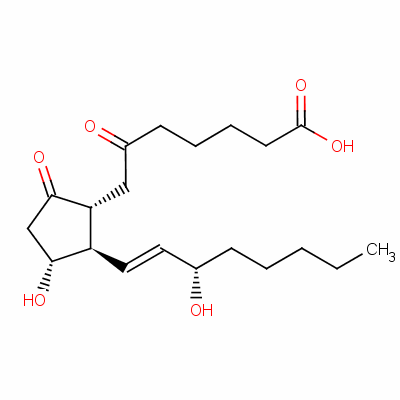 6-酮前列腺素E1结构式_67786-53-2结构式