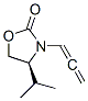 (4s)-(9ci)-4-(1-甲基乙基)-3-(1,2-丙二烯)-2-噁唑烷酮结构式_678188-97-1结构式