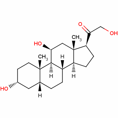 四氢皮质酮结构式_68-42-8结构式