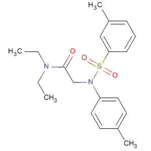 N,N-二乙基-2-[(甲苯-3-磺酰基)-对甲苯-氨基]-乙酰胺结构式_680588-93-6结构式