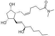 (5Z,9alpha,11alpha,13E,15S)-9,11,15-三羟基-N,N-二甲基前列腺-5,13-二烯-1-酰胺结构式_68192-15-4结构式