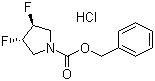 (3R,4R)-N-Cbz-3,4-二氟吡咯烷盐酸盐结构式_682359-79-1结构式