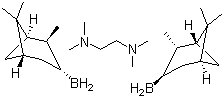 (S)-异松蒎基硼烷四甲基乙二胺络合物结构式_68297-74-5结构式