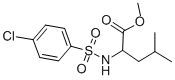 2-([(4-氯苯基)磺酰基]氨基)-4-甲基戊酸甲酯结构式_68305-85-1结构式