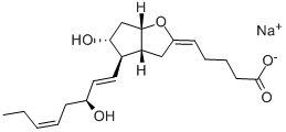 Sodium (5z,9alpha,11alpha,13e,15s,17z)-11,15-dihydroxy-6,9-epoxyprosta-5,13,17-trien-1-oate Structure,68324-96-9Structure