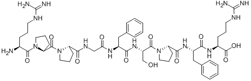 缓激肽乙酸盐结构式_6846-03-3结构式