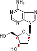 3-(2-脱氧-beta-D-赤式-呋喃戊糖基)-3H-咪唑并[2,1-I]嘌呤结构式_68498-25-9结构式