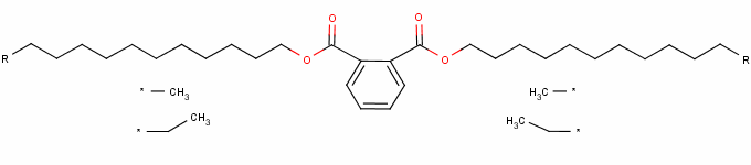 1,2-苯二羧酸二支链烷基酯(C11-14,C13富集)结构式_68515-47-9结构式