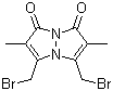 3,5-双溴甲基-2,6-二甲基吡唑并[1,2-A]吡唑-1,7-二酮结构式_68654-25-1结构式