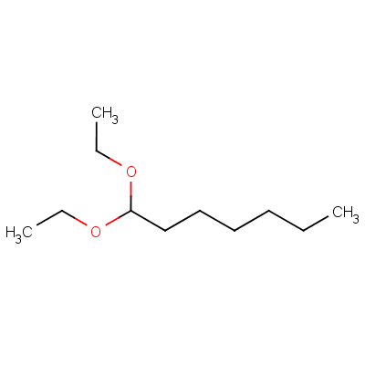 1,1-二乙氧基庚烷结构式_688-82-4结构式