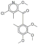 (5-氯-2-甲氧基-4-甲基吡啶-3-基)(2,3,4-三甲氧基-6-甲基苯基)甲酮结构式_688046-61-9结构式