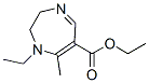 (9ci)-1-乙基-2,3-二氢-7-甲基-1H-1,4-二氮杂卓-6-羧酸乙酯结构式_688741-56-2结构式