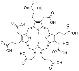 尿卟啉I二盐酸盐结构式_68929-06-6结构式