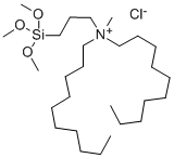 N,N-十二基-n-甲基-n-(3-三甲氧基甲硅烷基丙基)氯化铵结构式_68959-20-6结构式