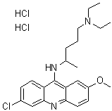 奎纳克林二盐酸盐结构式_69-05-6结构式