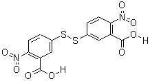 5,5-二硫双(2-硝基苯甲酸)结构式_69-78-3结构式