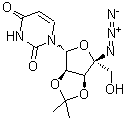 4-c-叠氮基-2,3-o-(1-甲基亚乙基)-尿苷结构式_690271-27-3结构式