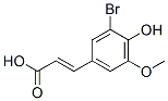 3-Bromo-4-hydroxy-5-methoxycinnamic acid Structure,6948-33-0Structure