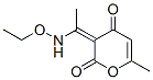 (9ci)-3-[1-(乙氧基氨基)亚乙基]-6-甲基-2H-吡喃-2,4(3h)-二酮结构式_695807-03-5结构式