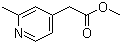 (2-Methyl-pyridin-4-yl)-acetic acid methyl ester Structure,69582-95-2Structure