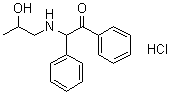(8CI)-2-[(2-羟基丙基)氨基]-2-苯基苯乙酮盐酸盐结构式_6962-12-5结构式