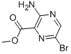 3-氨基-6-溴吡嗪-2-甲酸甲酯结构式_6966-01-4结构式