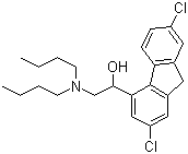 2,7-二氯-alpha-[(二丁基氨基)甲基]-9H-芴-4-甲醇结构式_69759-61-1结构式