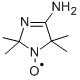 (4-氨基-2.5-二氢-2,2,5,5-四甲基-1H-咪唑-1-基)氧基结构式_69826-42-2结构式